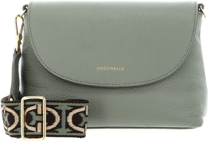 COCCINELLE Leren schoudertas Paulina Mini Crossbody Bag Greenery groene