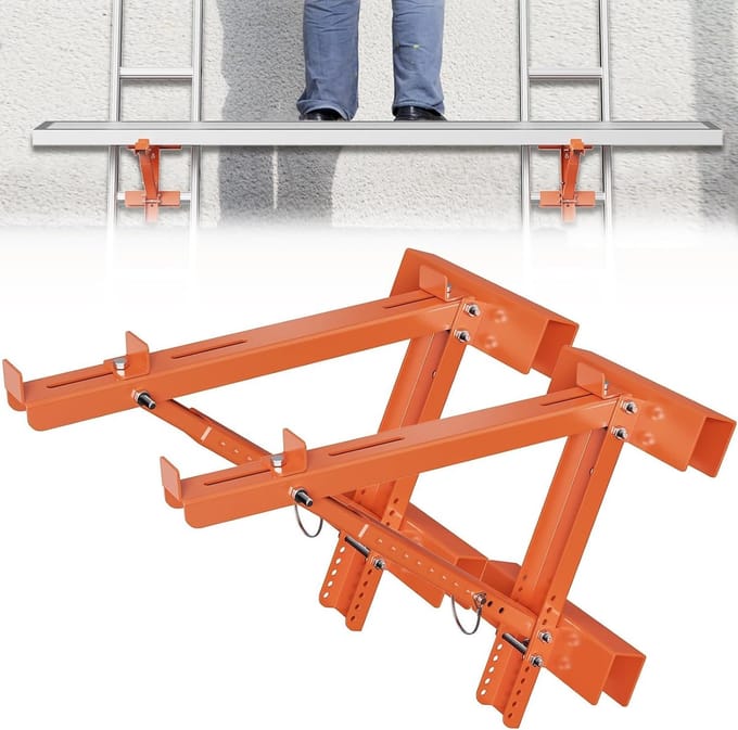 Steigerhouders - Professionele Trappenkrik voor Bouwladders - 2 Stuks