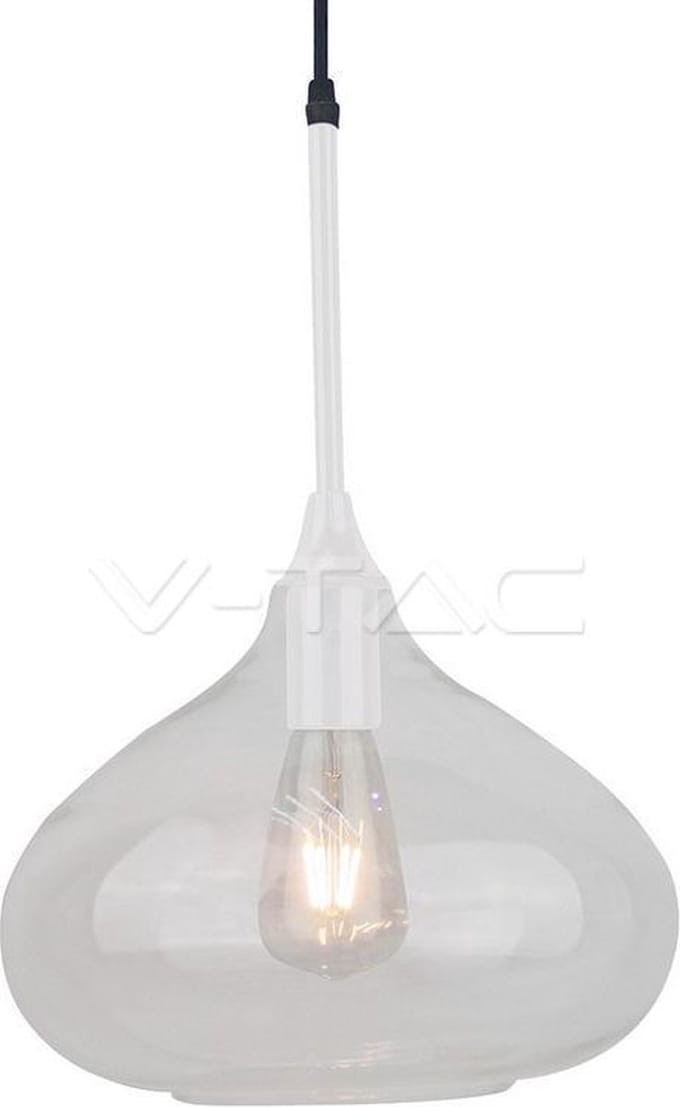 V-Tac - Rapit - Hanglamp - Wit - glas