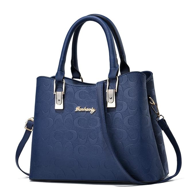 Handtas Nieuwe Mode Middelbare Leeftijd Dames Tas Moeder Grote Capaciteit Hoogwaardig Schoudertas Crossbodytas . blue