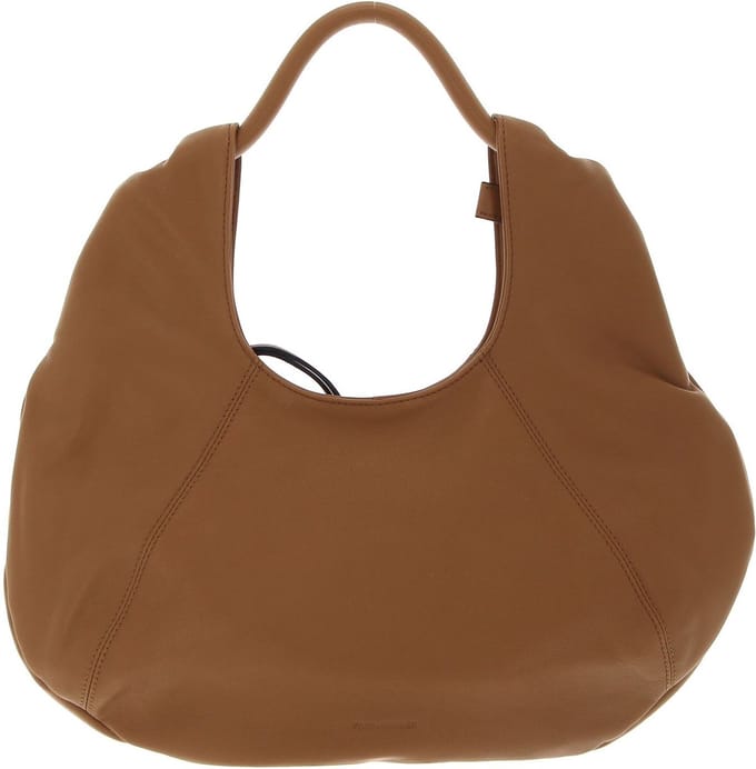 FREDsBRUDER Leren Schoudertas Hibicy Hobo Iced Coffee Bruine