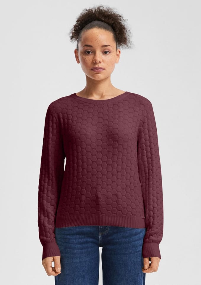 Q/S designed by - Dames pull - Maat S - Vrouwen - Rood - Viscose