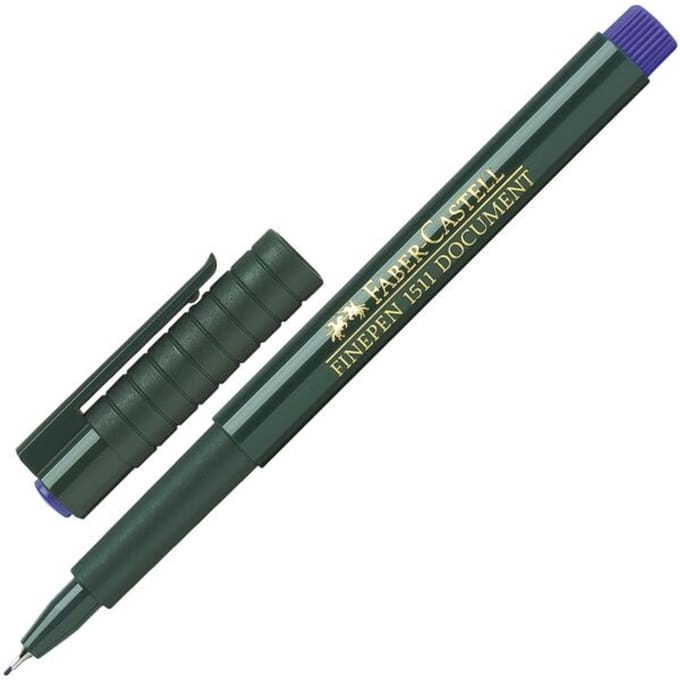151151 - Blue - Black - Round - Water-based ink - Metal - 0.4 mm