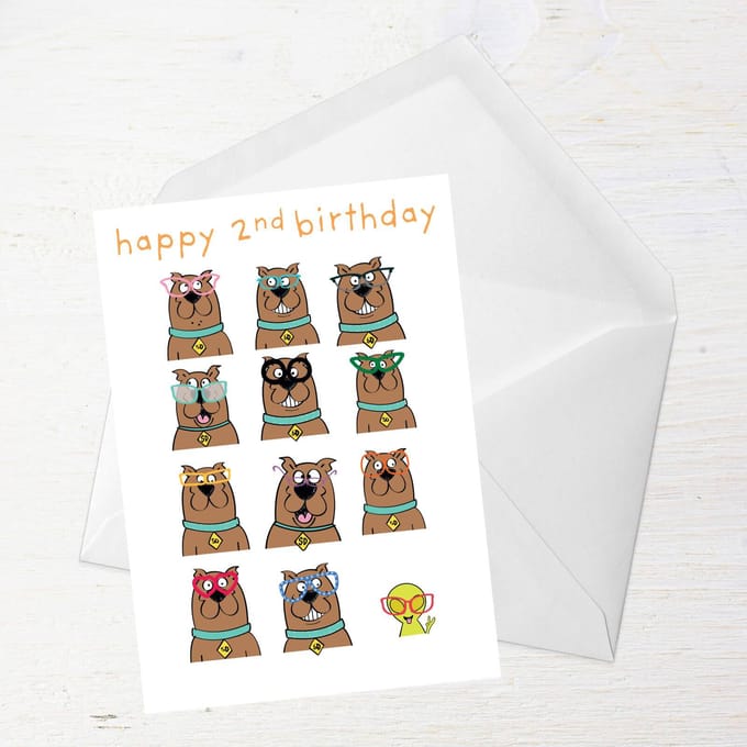 Scooby Doo 2nd Birthday Greetings Card - Standard Card