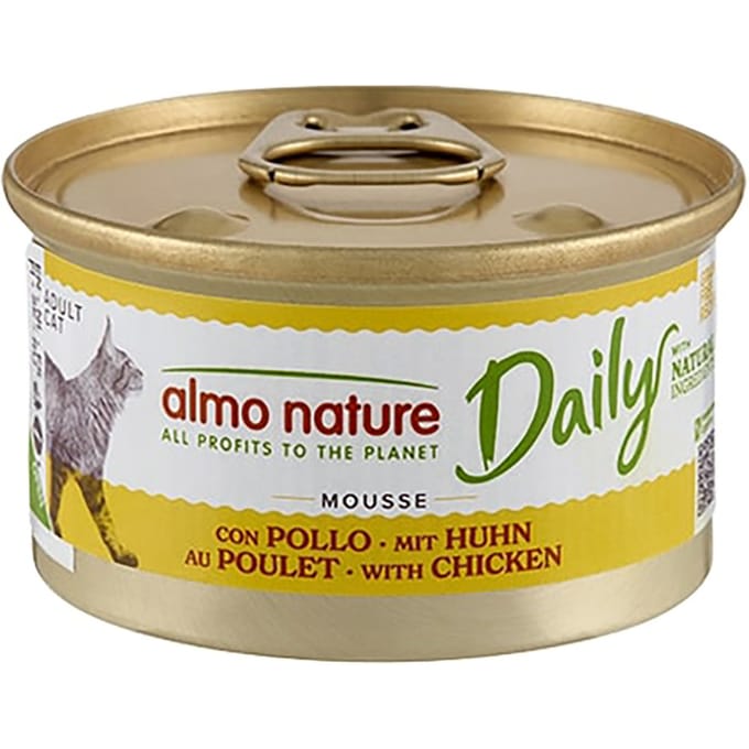 6x85g Mousse met Kip Almo Nature Daily Menu Kattenvoer