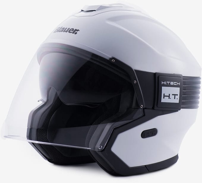 Blauer Hacker BTR Wit Zwart Jethelm - Helm