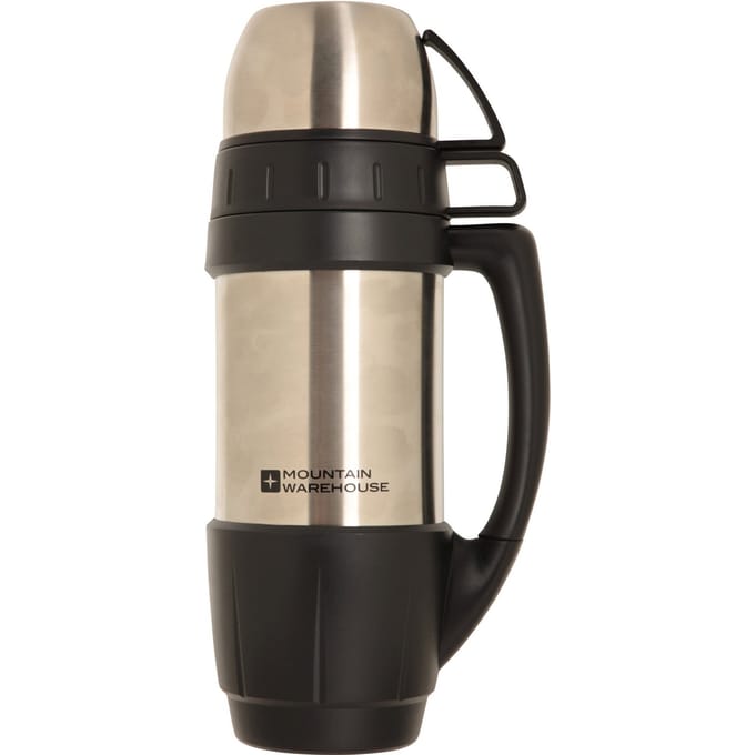 Mountain Warehouse Set dubbelwandige veldfles & kopjes (Zilver)