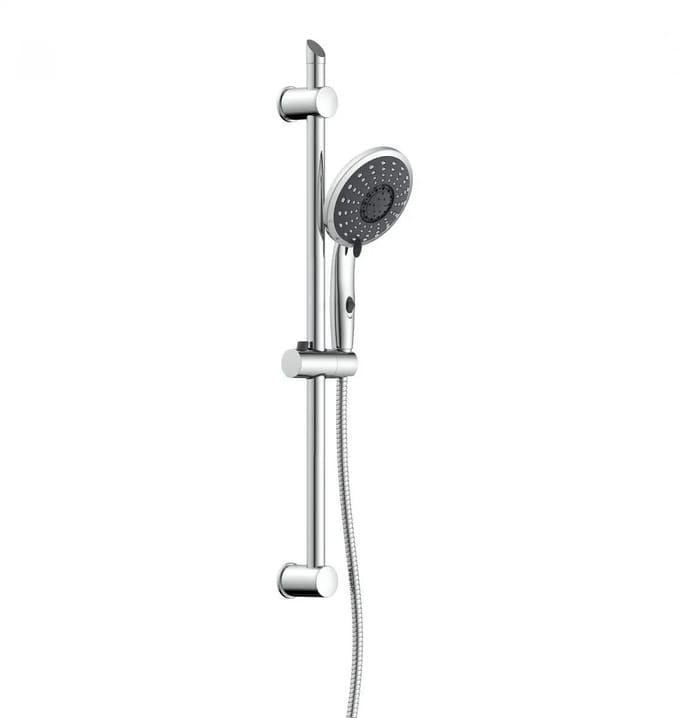 FLORENZ Stangdoucheset Chroom – 5 Straalsoorten & Waterbesparing