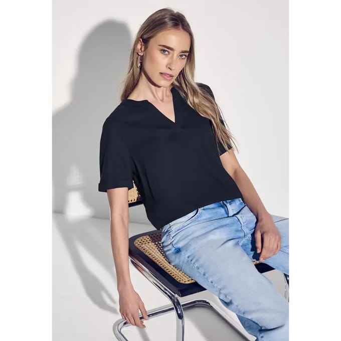Blouse in effen kleur