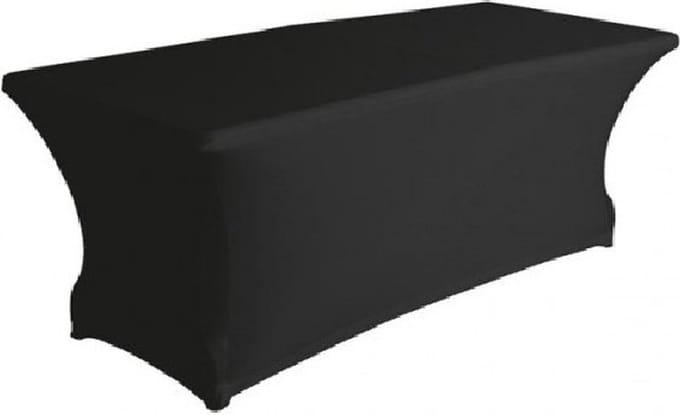 slimline buffet tafelrok slim fit zwart 183x76x73 cm