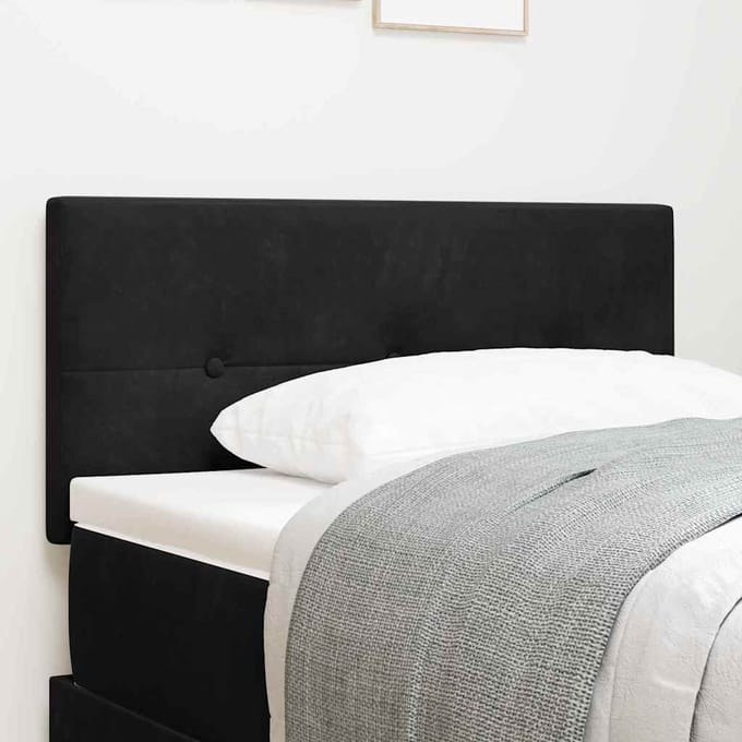 vidaXL - Hoofdbord - Zwart - 80 - cm - Fluweel