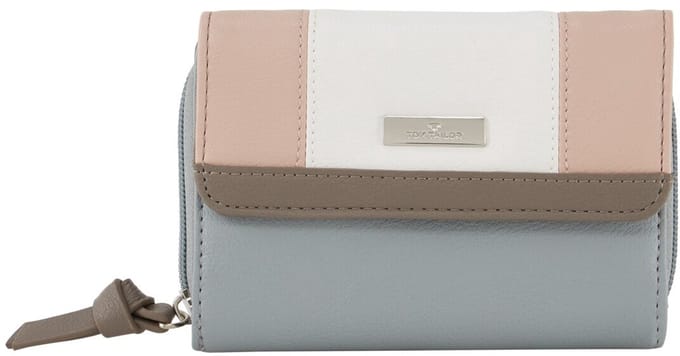 Tom Tailor - TTJUNA portemonnee met colour blocking - Maat ONESIZE - mixed rose