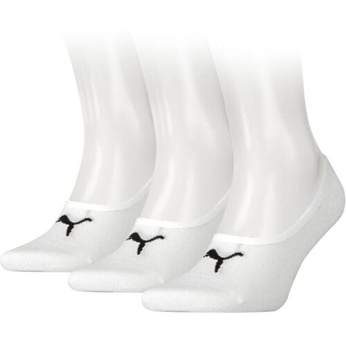 PUMA Footie Sokken - 3 pack - Wit - Maat 39-42