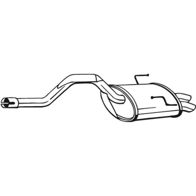 Geluiddemper achter BOSAL 200-803