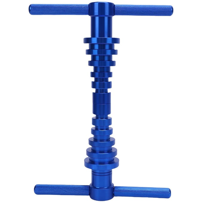 Jeu d'outils de pressage de roulements de vélo Alliage d'aluminium Finition anodisée Outil d'installation de roulement de roue de vélo pour blue