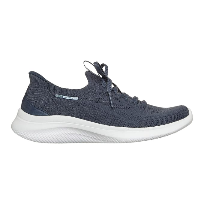 Skechers Ultra Flex 4.0 Textiel Dames Marineblauwe Standaard Sneakers