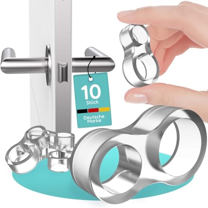 Transparante Deurklinkbuffers voor Wandbescherming – Deurstoppers van Siliconen (10 stuks)