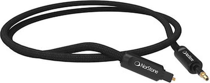 NorStone Arran Toslink naar Mini Toslink Optische kabel met gold-plated connectoren 0,75 meter