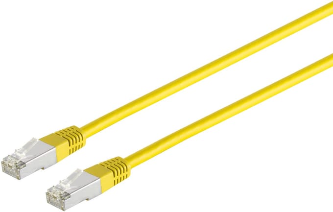 Patchkabel cat 6 S/FTP PIMF Halogenfrei gelb 1m