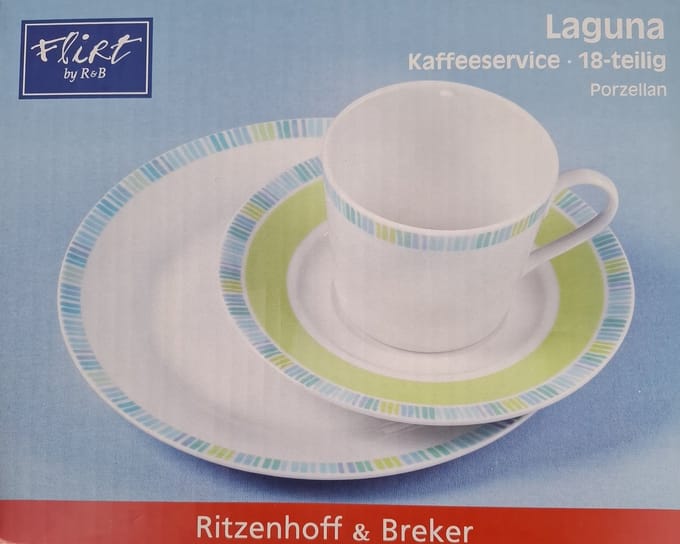 Ritzenhoff & Breker Laguna koffieservies 18 delig porselein
