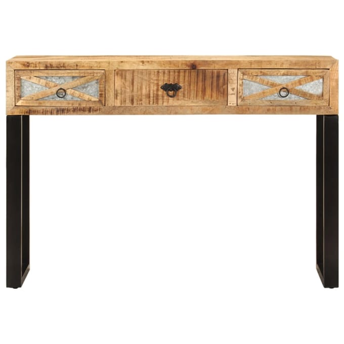 vidaXL - Wandtafel - 110x30x76 - cm - massief - mangohout