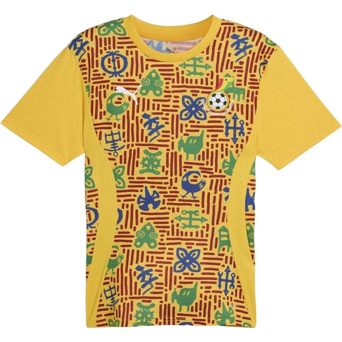 Puma Herenvoetbalshirt Ghana (voor de wedstrijd) (Geel)