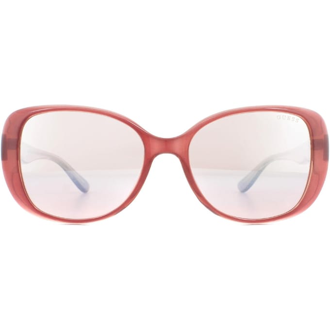 Guess zonnebril gu7554 74f roze roze bruine gradiënt