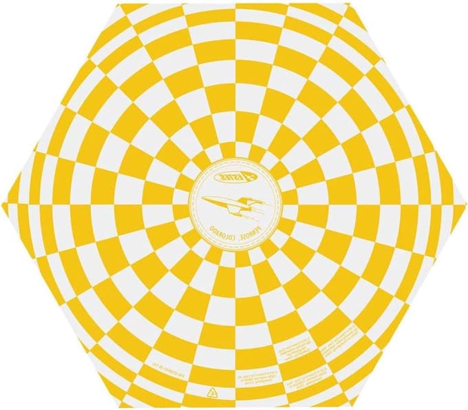 Modelraket Parachute - Vervangingsparachute - Veilige Landing - Voorgemonteerd Plastic - 23 cm - Geel Wit