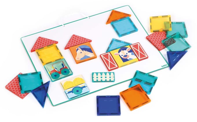 LUDI - Magnetische tegels - Magnetische panelen - Magnetic Tiles - 27 stuks