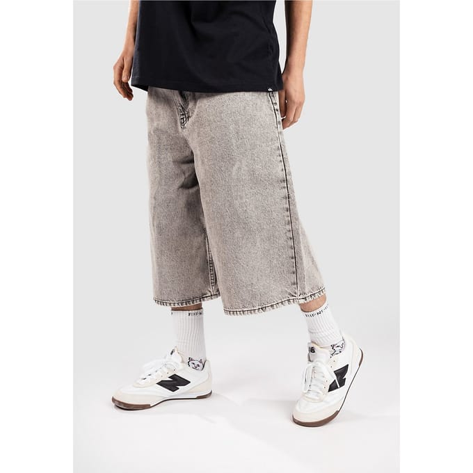 Empyre Ultra Wide Sk8 Denim Korte Broek grijs