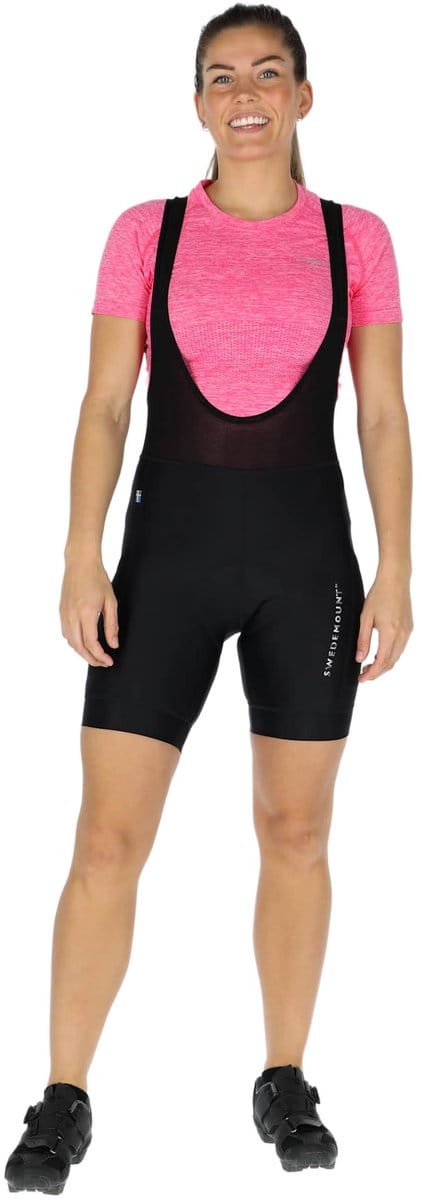 Swedemount Core Fietsshorts met bretels – Dames fietsbroek – Maat 46