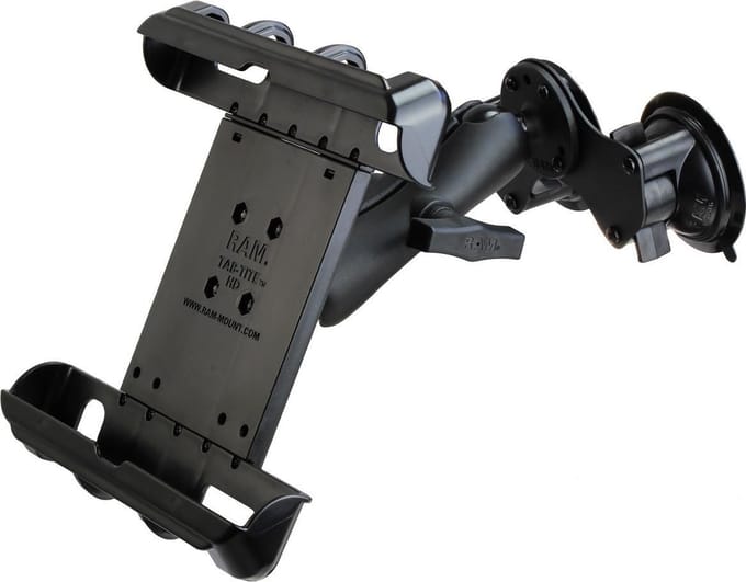 Tab-Tite™ Tablet Houder met RAM® Twist-Lock™ Dubbele Zuignap Basis