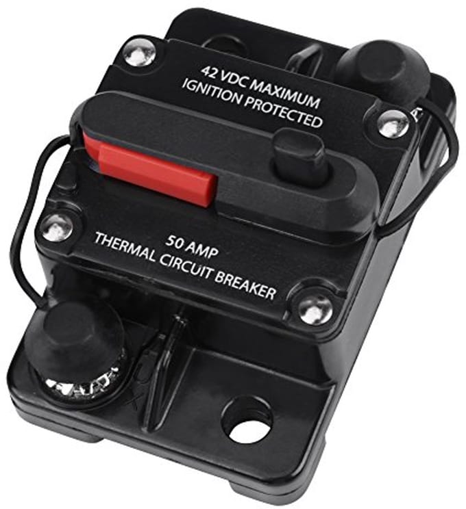 Waterdichte handmatige reset stroomonderbreker 100A - Opbouwmontage