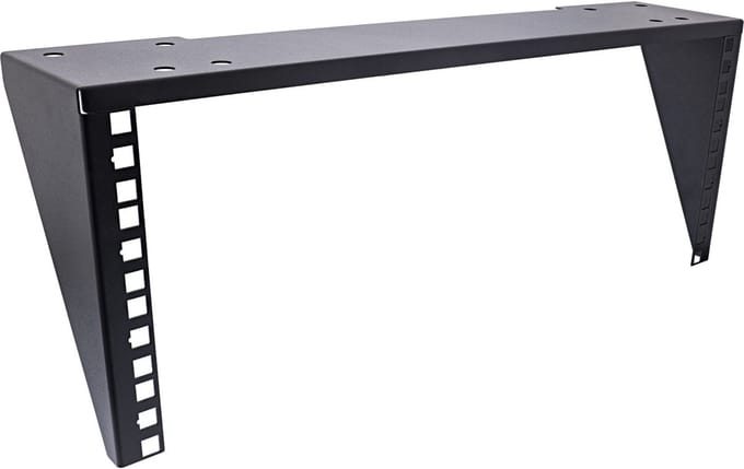 Bureaubeugel voor 19 inch componenten | 4U | zwart