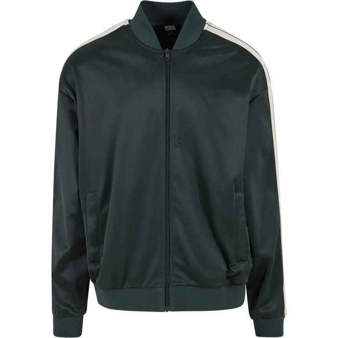 Urban Classics - Tennis core Trainings jacket - S - Donkergroen
