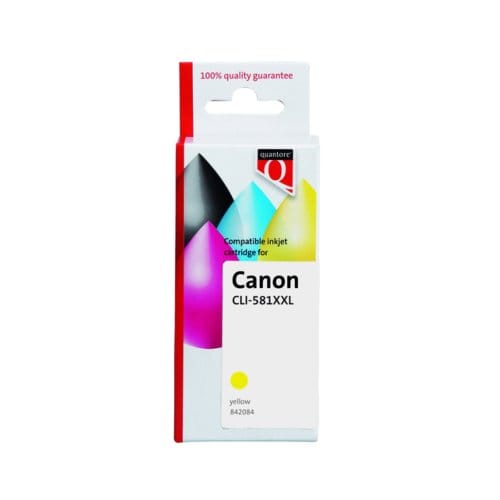 Inktcartridge Quantore alternatief tbv Canon CLI-581XXL geel