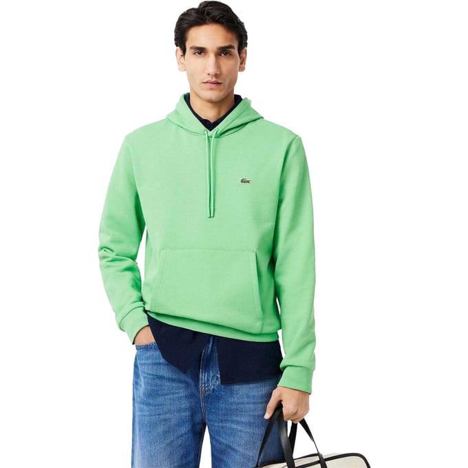 Lacoste Heren Organic Katoenen Pullover Hoodie (Groen)