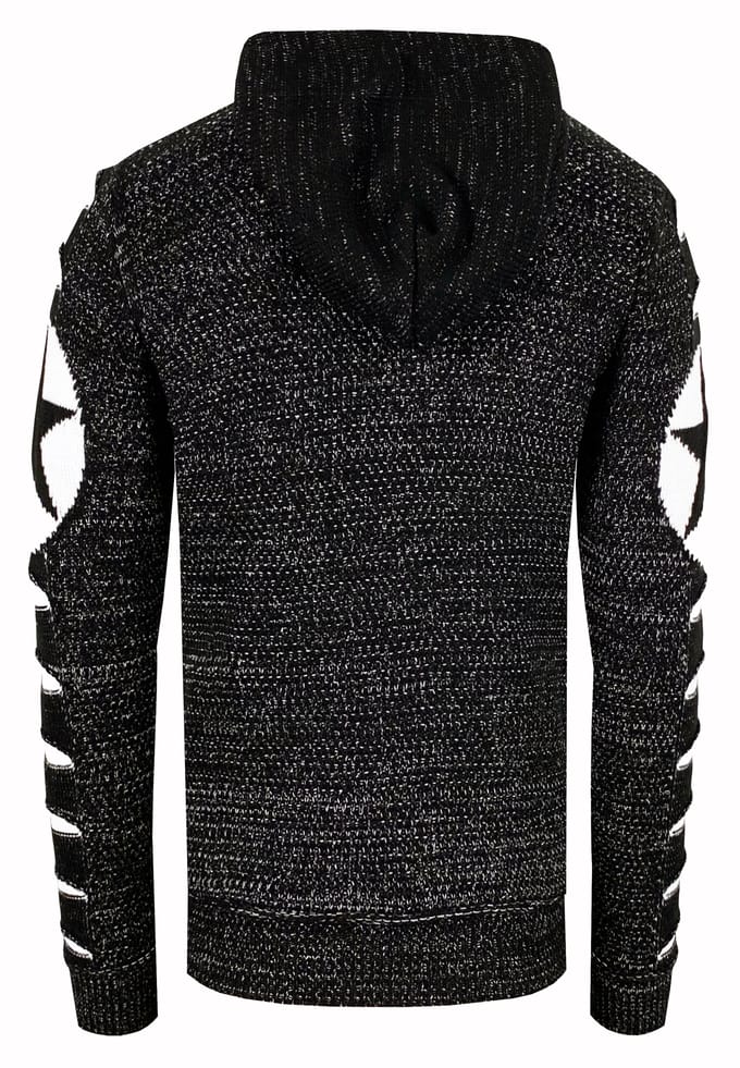 Grof gebreide hoodie