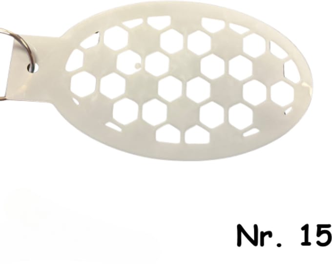 Schminksjabloon - zeshoek klein (nr. 15) - 12cm