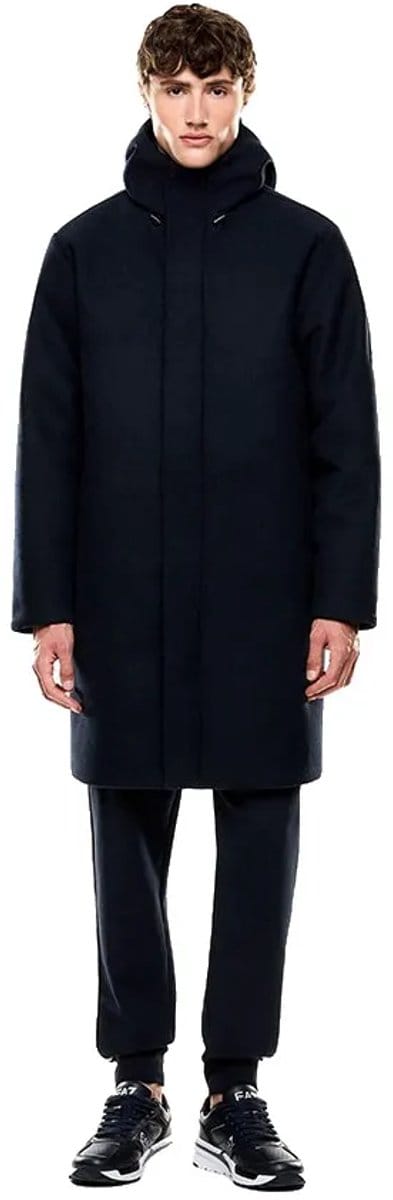 Ea7 Emporio Armani Mountain Tech Wool Parka Blauw S Man