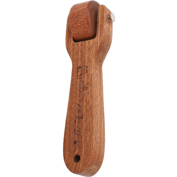 Houten Quiltnaadroller Ergonomisch Handvat Multifunctioneel Naaipressie Duw Wiel brown