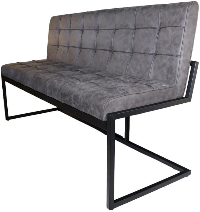 Eetkamerbank 160cm Vito antraciet microvezel eetbank