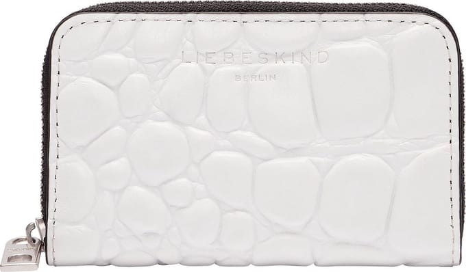 LIEBESKIND BERLIN Leren Portemonnee Lea Waxy Croco Jo Wallet Paperwhite Wit