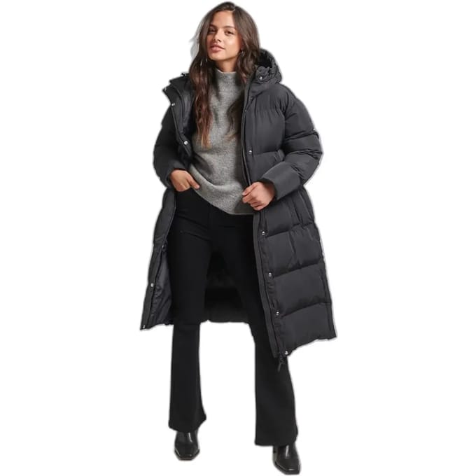 Superdry STUDIOS LONGLINE DUVET COAT Dames Jas - Maat 16