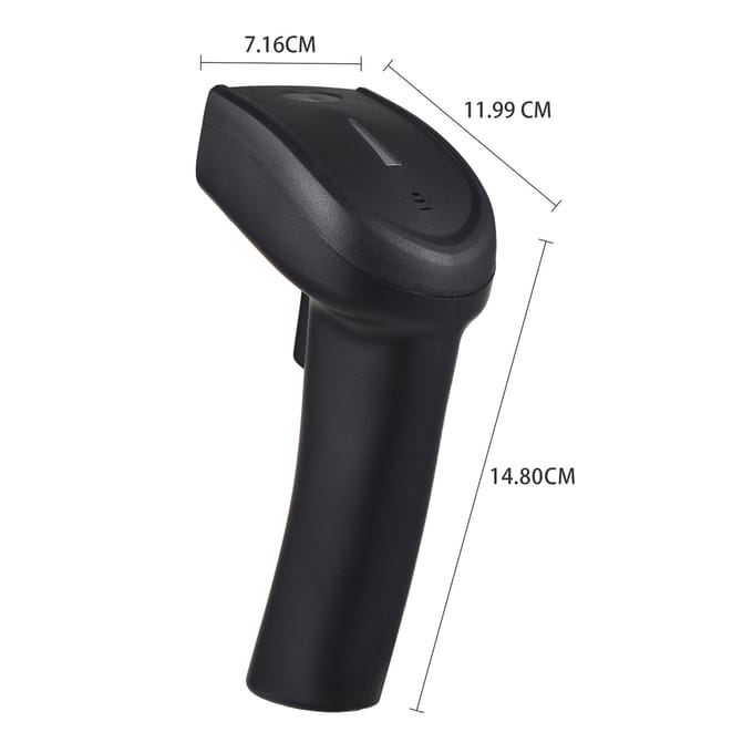 2D Draadloze BT + 2.4G Barcodescanner Handheld USB Bedraad 1D Barcodelezer Handmatige trigger 640*480 1D USB