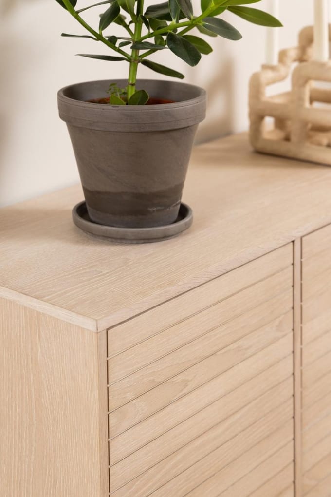 Giga Living Dressoir Klevik - Wit Eiken - 180x40x80cm