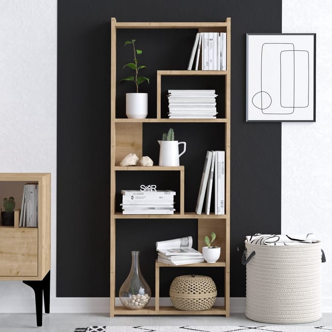 Asir - Boekenplank Asir – Eiken – 60 x 150 x 15 cm