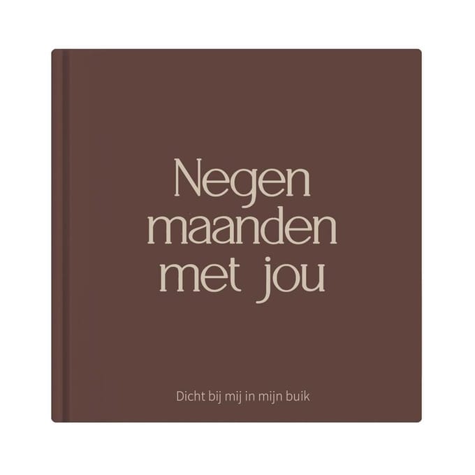 Writemoments Negen maanden met jou - Zwangerschapsdagboek - Bruin