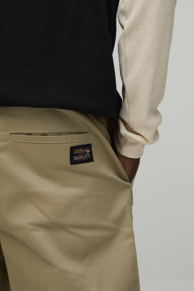 Relaxed Fit Pleat Front Work 365 Jort | Sand | Size 46