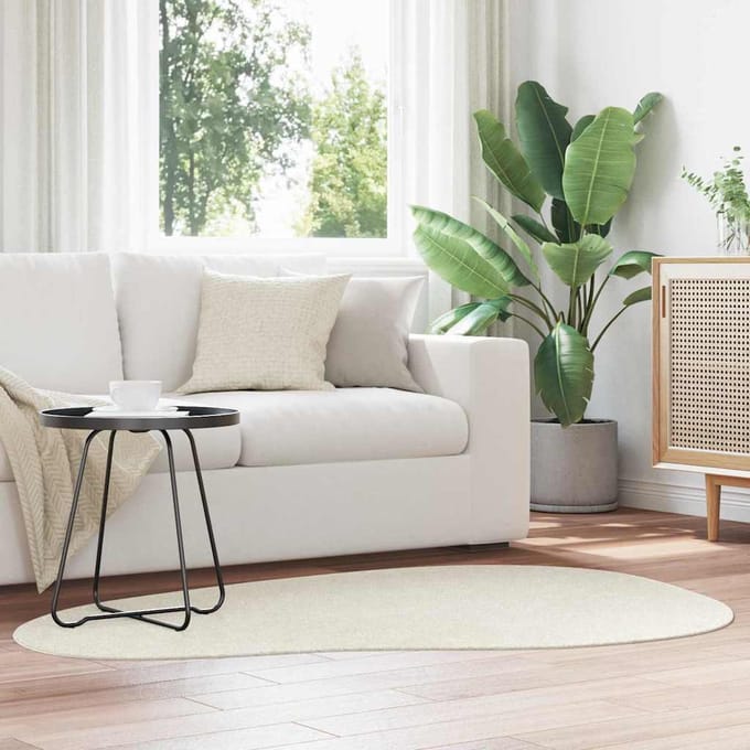 vidaXL - Tapijt - HUARTE - Crèmekleurig - 120 - x - 170 - cm - Polyester